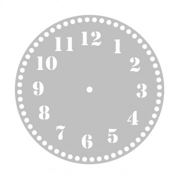Base Relógio para Crochê em Acrílico 25 cm