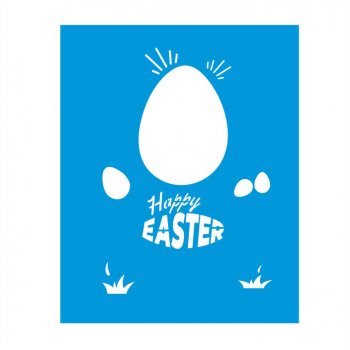 Stencil CR Laser Happy Easter Nº 3