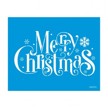Stencil CR Laser Merry Christmas 10 - 20x25