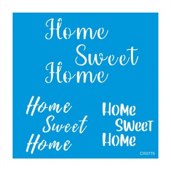 Stencil CR Laser Home Sweet Home - 20x20