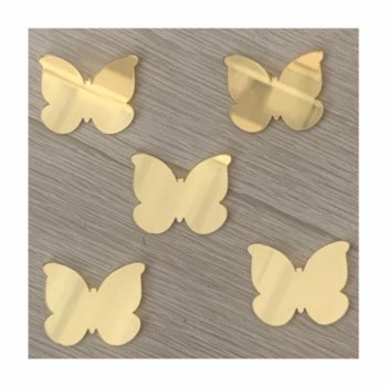 Kit com 5 TAGS Borboleta em Acrílico (P-M-G) - Mod 01