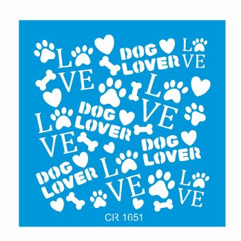 Stencil Dog Lover (P-M-G)