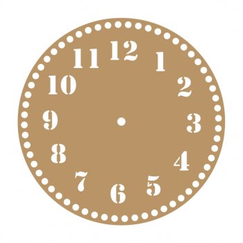 Base Relógio para Crochê em MDF 25 cm